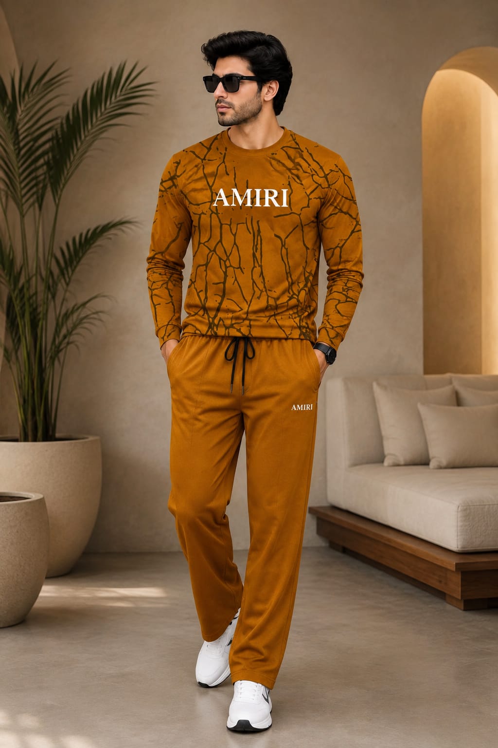 AMIRI All Over Print Stylish and Premium Quality Tracksuits 35%OFF-summer