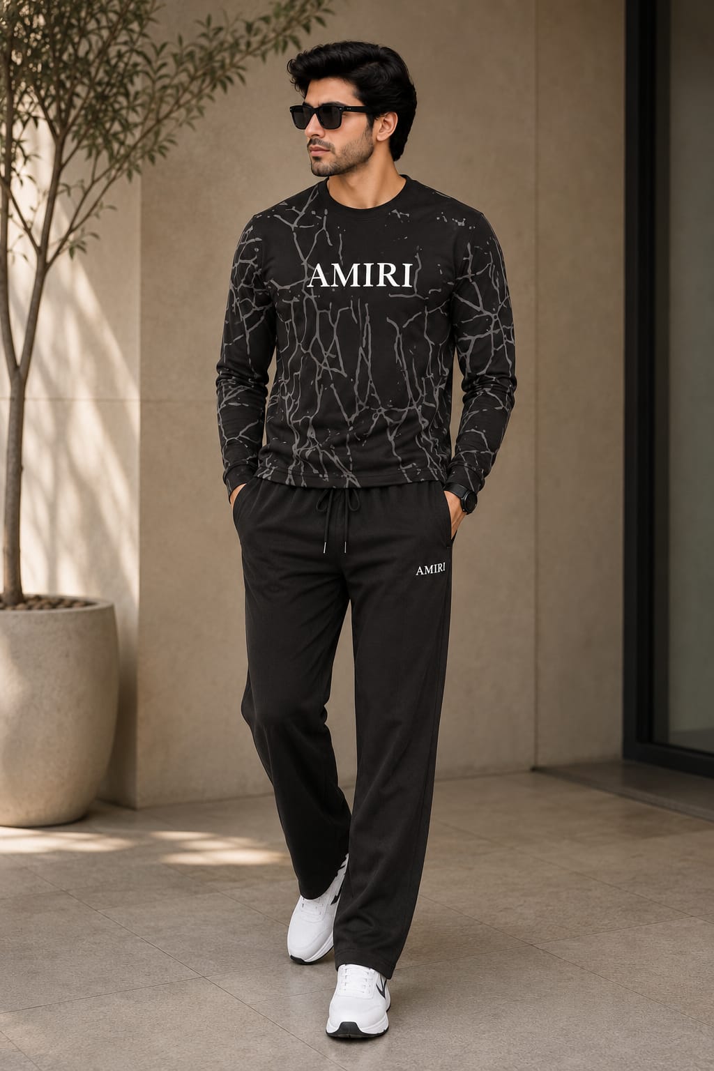 AMIRI All Over Print Stylish and Premium Quality Tracksuits 35%OFF-summer