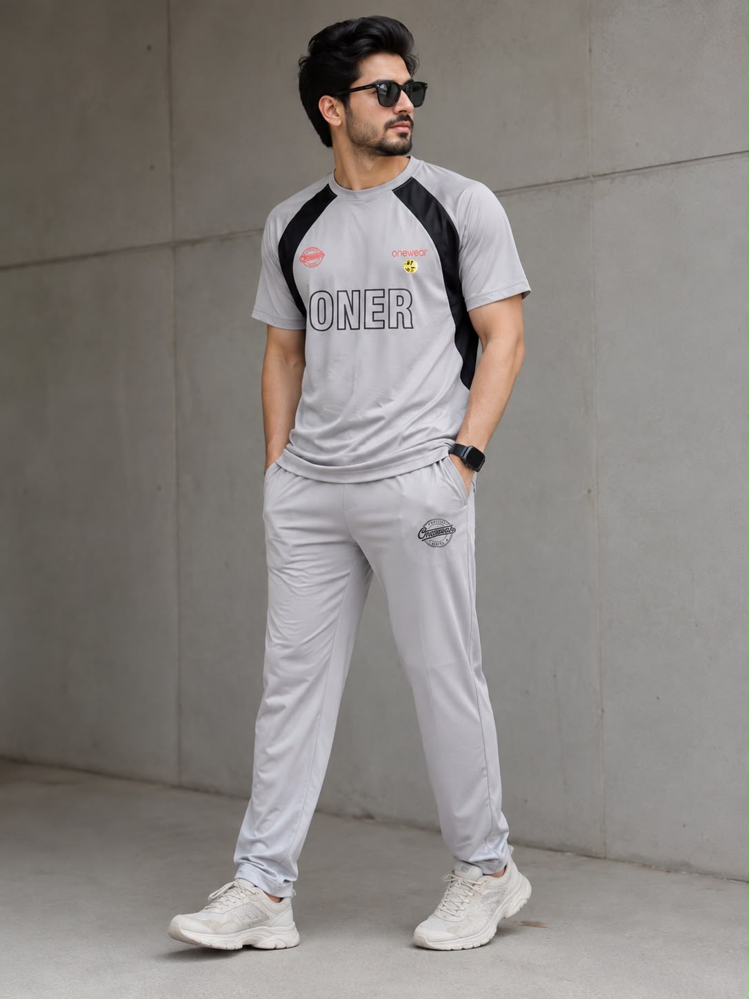 Men's Stylish Comfortable  and Premium Quality Dryfit Tracksuit-summer